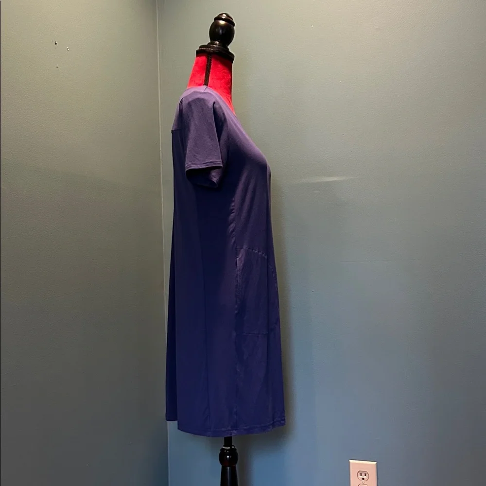 J. Jill Casual Purple T-Shirt Dress Size Small - Picture 5 of 13